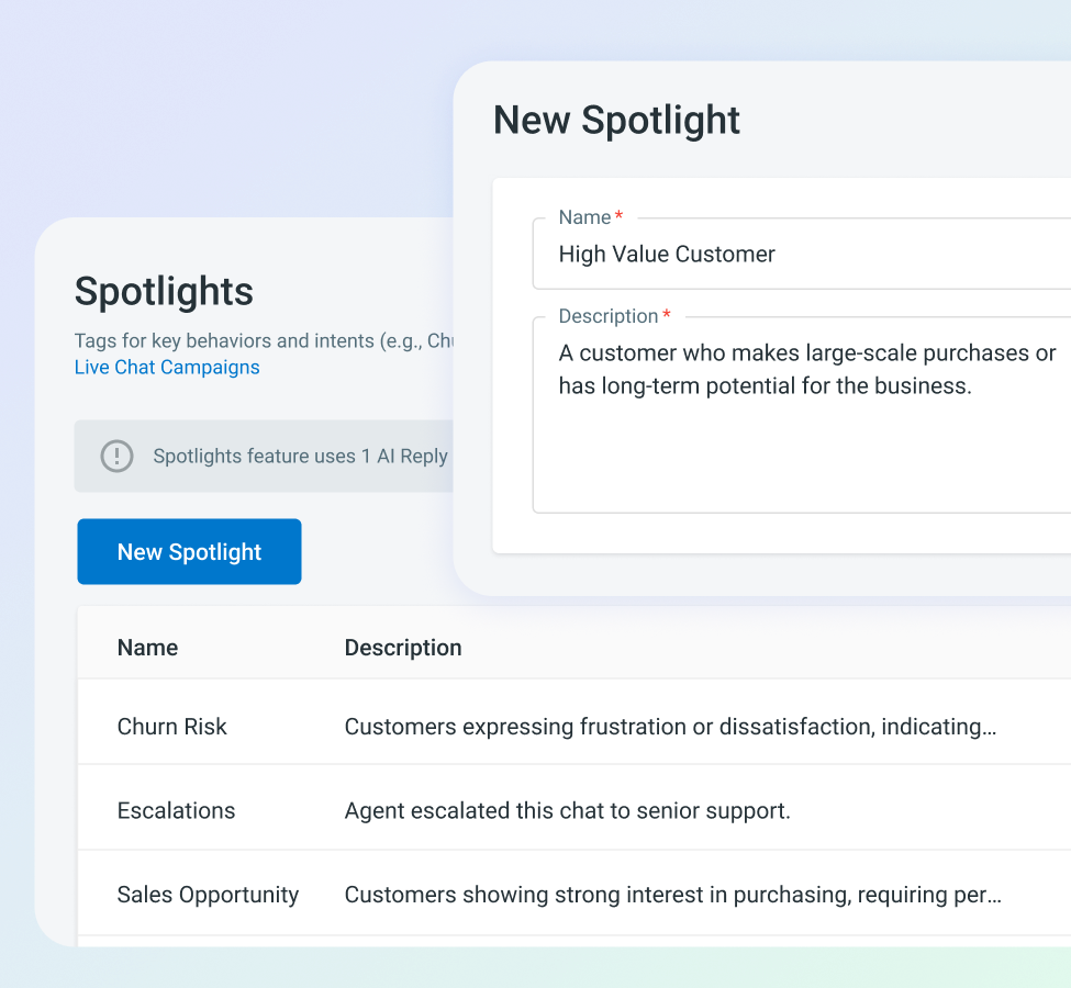 Customize Spotlights 