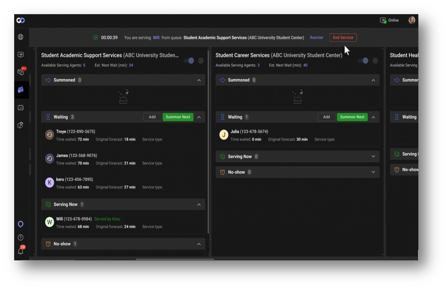 Webpage -queue management
