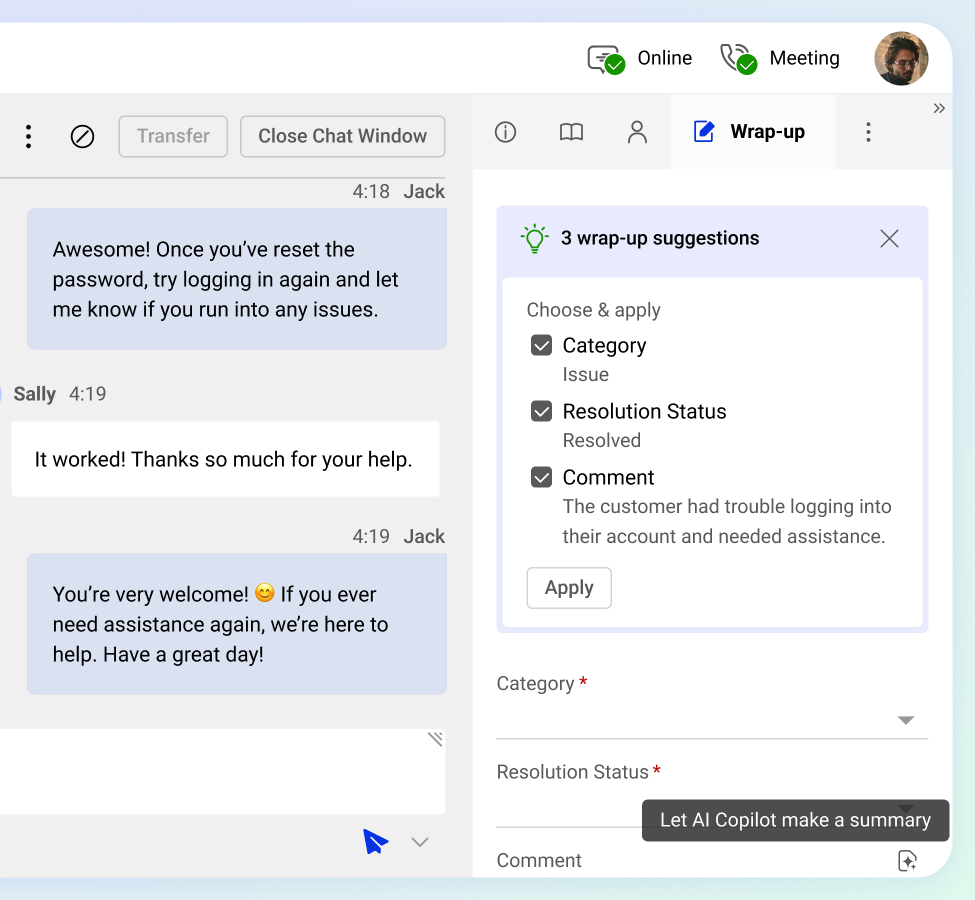 Simplify Conversation Closure 